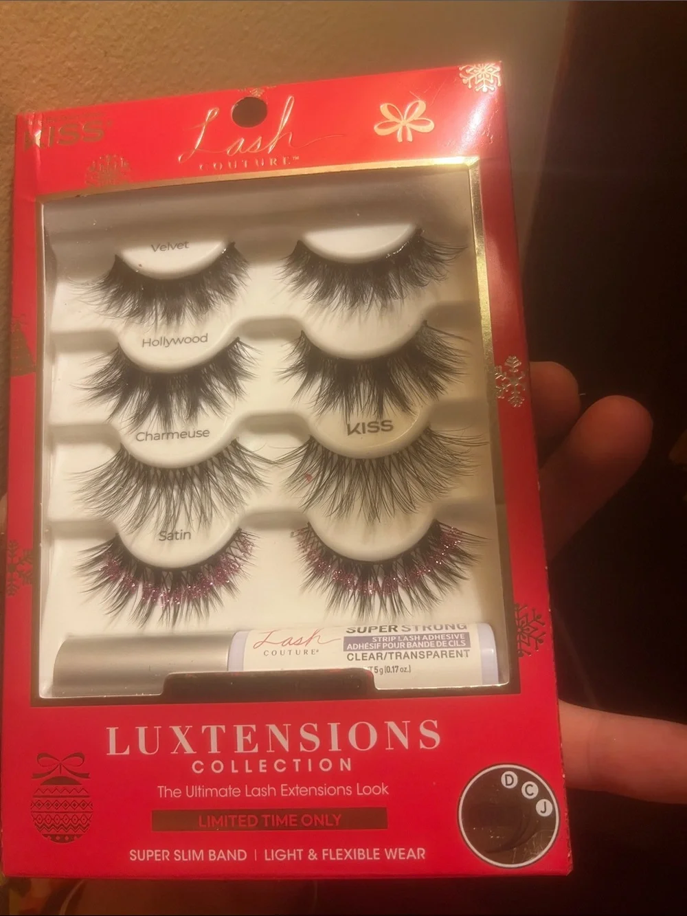 Kiss Lash Couture Luxtensions 5-Pair False Eyelashes - Black